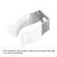 thumbnail image 4 of T5 U Clips Soporte para LED Luz Bombilla Montaje Soporte Inoxidable Acero Fluorescente Tubo Soporte Tornillo Tubo Abrazaderas, Blanco Paquete de 20 Unique Bargains abrazaderas, 4 of 5