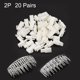 thumbnail image 3 of 20 Pares Caja Conector Terminal JST-SM de 4,5mm de plástico Blanco de 2 Pines Hembra Macho Rizado Unique Bargains conectores de cable electronico, 3 of 3