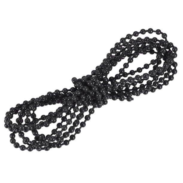 Persianas Cuenta Cadena Cordón, 2.62 Yardas Romana Vertical Rodillo Sombras para Ventana Cortina Persiana Repuesto Parte, Negro Unique Bargains persianas enrollables para tratamiento de ventanas