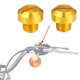 thumbnail image 2 of 2uds M10x1.25 Motocicleta Derecha Lado Espejo Agujero Tapones Tornillos Tono dorado Unique Bargains espejos laterales para deportes motorizados, 2 of 7
