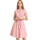 thumbnail image 1 of Vestido Midi De Oficina De Negocios Con Cinturón Y Solapa Con Muescas Sin Mangas Para Mujer Rosa M Unique Bargains Vestido, 1 of 6