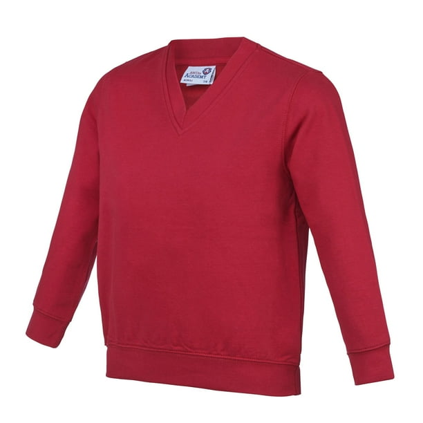 AWDis Academy - Sudadera con cuello en V para el colegio para niños (Rojo) Awdis UTRW3925_red