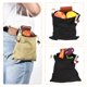 thumbnail image 5 of Lona Forrajeo Bolsa PU Plegable Frutas Recolección Cinturón Bolsa Negro para Exterior Senderismo Camping Paquete de 2 Unique Bargains riñoneras de senderismo, 5 of 6