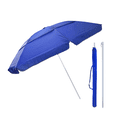 thumbnail image 1 of Sombrilla de Playa 60" con Rompevientos y Altura Ajustable azul Grande, 1 of 7