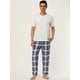 thumbnail image 3 of Pantalones de pijama a cuadros para hombre, pantalones de dormir con cordón, pantalones de pijama co Unique Bargains Pantalones, 3 of 6