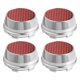thumbnail image 1 of 66 mm de diámetro exterior 6 clips Llanta de rueda de coche Tapas de cubo central de neumático Cubiertas para vehículo Patrón de fibra de carbono Rojo - Paquete de 4 Unique Bargains tapas de centro de rueda, 1 of 6