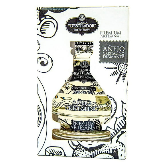 Tequila El Destilador añejo cristalino diamante 750 ml