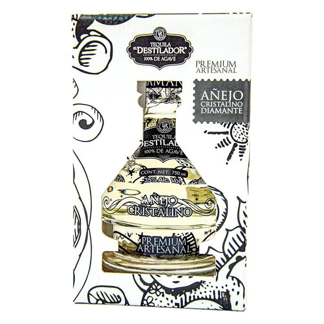 Tequila El Destilador añejo cristalino diamante 750 ml
