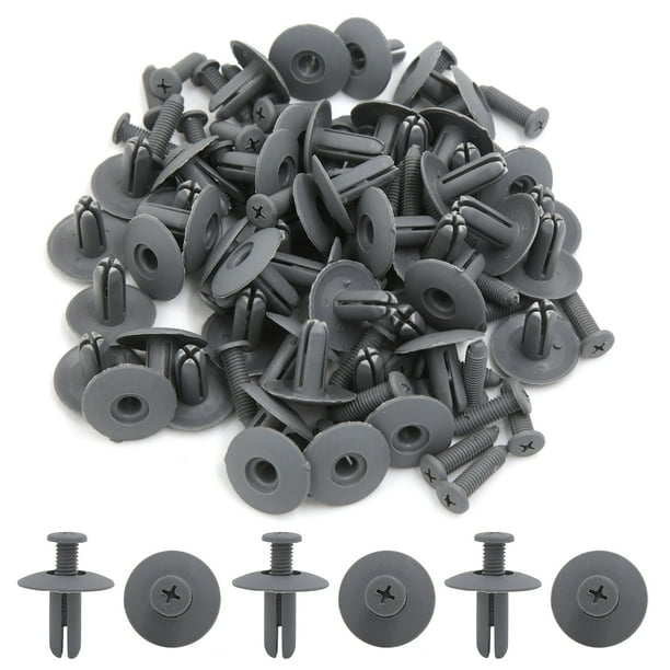 Clip Auto Broch Coche 8 Mm Agujero Negro Plástico Remaches | Cuotas Sin