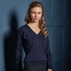 thumbnail image 2 of Premier - Jersey de punto con cuello en V para mujer (Azul marino) Premier UTRW1132_navy, 2 of 4