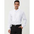 thumbnail image 2 of Lars Amadeus Camisas de vestir de fiesta de graduación con botones y manga larga para S Unique Bargains Camisas, 2 of 6