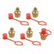 thumbnail image 1 of M6 M8 M10 Accesorios Para Pistola de Engrase Rectos De Latón Con Tapa Protectora 5set M10X1 Unique Bargains accesorios del sistema de combustible, 1 of 6
