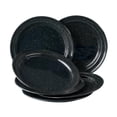 thumbnail image 1 of Plato Trinche Cinsa Peltre Jaspeado Negro 26 cm, 1 of 4
