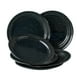 thumbnail image 1 of Plato Trinche Cinsa Peltre Jaspeado Negro 26 cm, 1 of 4