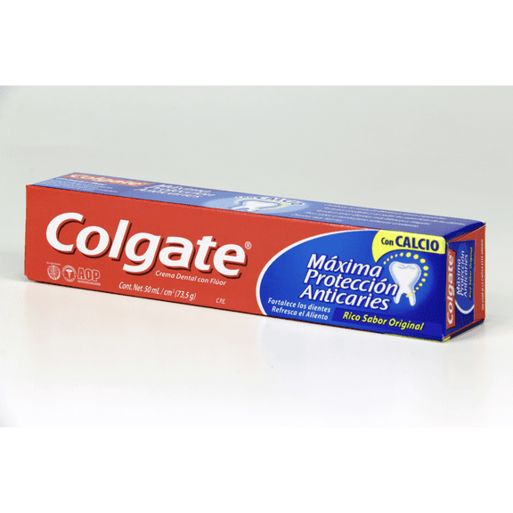 Crema dental Colgate máxima protección anticaries original 50 ml
