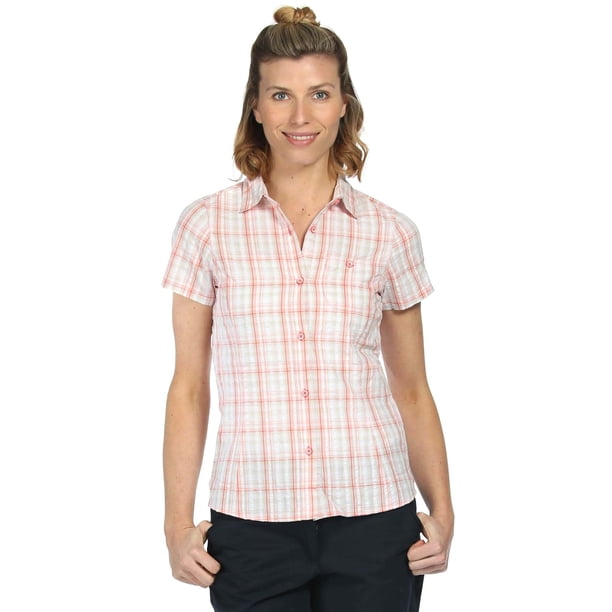 Regatta - Camisa de manga corta modelo Jenna para mujer (Rosa) Regatta UTRG1535_P