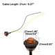 thumbnail image 4 of 15uds 3/4 Pulgadas LED Marcador Luces 12V DC Universal Luces Amarillo Unique Bargains iluminación del remolque, 4 of 7