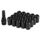 thumbnail image 1 of 20uds Coche M12x1.25 Rueda Orejeta Tuercas Cono Asiento con 1 Llave Negro Unique Bargains Tuercas Antirrobo, 1 of 8