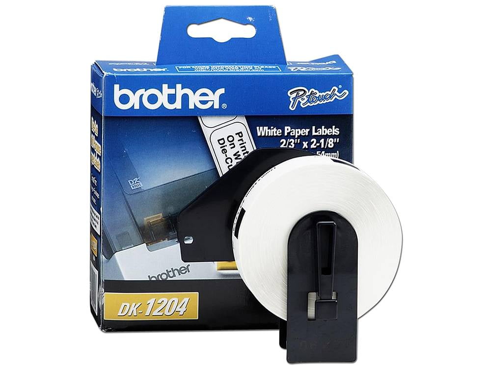 ETIQUETA BROTHER DK1204 BLANCA PAPEL PRECORTADO 2/3 IN 2/3 PULGA BRO-DK1204 - Brother