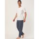 thumbnail image 4 of Pantalones de pijama estampados a cuadros con cordón de franela de invierno para hombre con bolsillo Unique Bargains Pantalones, 4 of 6