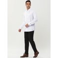 thumbnail image 4 of Lars Amadeus Camisas de vestir de fiesta de graduación con botones y manga larga para S Unique Bargains Camisas, 4 of 6