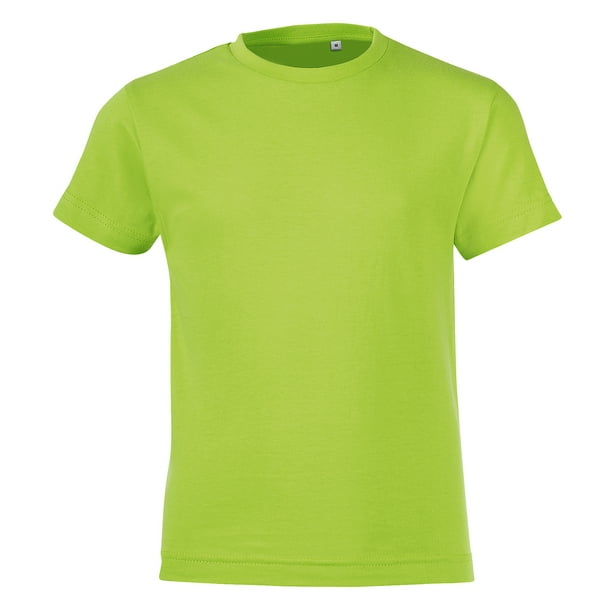 SOLS - Camiseta de manga corta modelo Regent para niños (Verde manzana) SOLS UTPC2798_applegreen