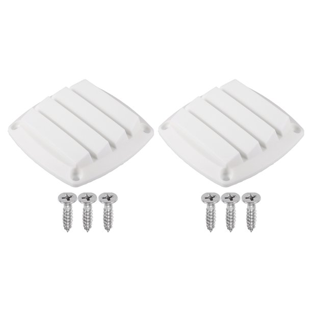 2 Piezas Cubierta De Rejilla De Ventilación De Escape De Aire Para Rv Barco Blanco Unique Bargains respiraderos y placas de cubierta para barcos