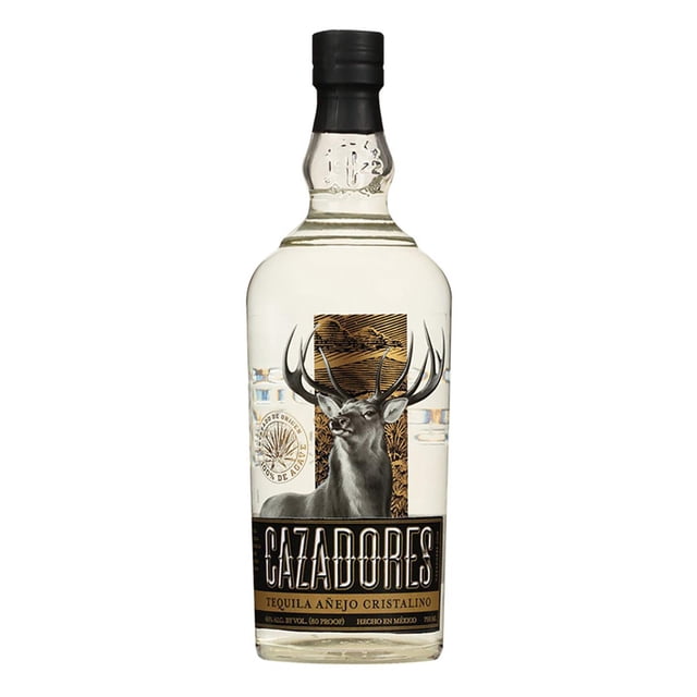 Tequila Cazadores añejo cristalino 750 ml