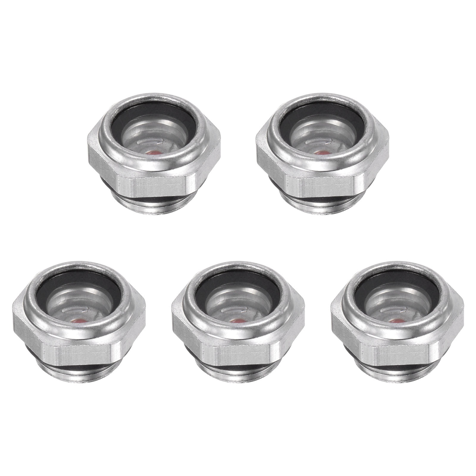Mirilla De Nivel De Aceite Para Compresor De Aire - Roscado M20x1.5mm, Aluminio Y Vidrio Templado