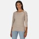 thumbnail image 2 of Regatta - Camiseta Polina de Rayas de Manga Larga para Mujer (Nuez Moscada) Regatta UTRG5307_nutmeg, 2 of 2