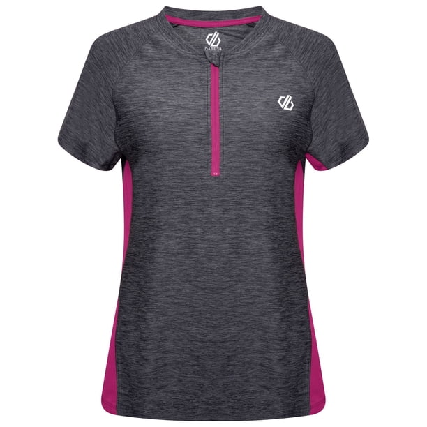 Dare 2B - Jersey Outdare II para Mujer (Ébano, Rosa Activo) Dare 2B UTRG5867_ebonyactivepink