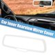 thumbnail image 3 of Cubierta de espejo retrovisor Interior de coche embellecedores accesorio de decoración ABS blanco para Dodge Challenger 2015-2020 Unique Bargains espejos interiores automotrices, 3 of 6