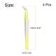 thumbnail image 2 of Precisión Curva Punta Pinza Inoxidable Acero Multifuncional Amarillo Blanco 4uds Unique Bargains pinzas industriales, 2 of 5