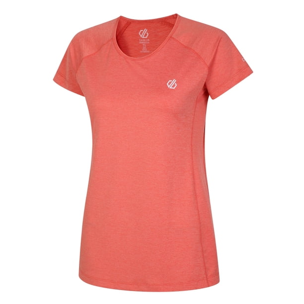 Dare 2B - Camiseta Corral Jaspeada para Mujer (Melocotón Neón) Dare 2B UTRG6966_neonpeach