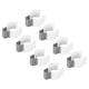 thumbnail image 1 of T8 U Clips Soporte para LED Luz Bombilla Montaje Soporte Redondo Inoxidable Acero Fluorescente Tubo Soporte Tubo Abrazaderas, Blanco Paquete de 8 Unique Bargains abrazaderas, 1 of 5
