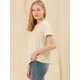 thumbnail image 4 of Allegra K Blusa Bordada Con Cuello Redondo Plisado Manga Raglán Informal Para Mujer Beige XS Unique Bargains Blusa, 4 of 6