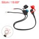 thumbnail image 2 of Junta Tórica Terminal Arnés Cables Cargador 2 Pines Cable Conector para Coche Unique Bargains Arnés de terminal de anillo, 2 of 5