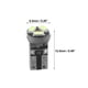 thumbnail image 5 of 10uds T5 LED Hielo Azul 3014 Coche Tablero Panel Interior Luces Bombilla Unique Bargains kits de luces indicadoras de panel de instrumentos automotrices, 5 of 6