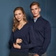 thumbnail image 4 of Premier - Jersey de punto con cuello en V para mujer (Azul marino) Premier UTRW1132_navy, 4 of 4