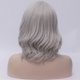 thumbnail image 5 of Humano Cabello Pelucas para Mujeres Dama 14" Plateado Tono Gris Rizado Peluca con Peluca Gorra Natural Completo Medio Ondulado Unique Bargains pelucas de reemplazo de cabello, 5 of 6