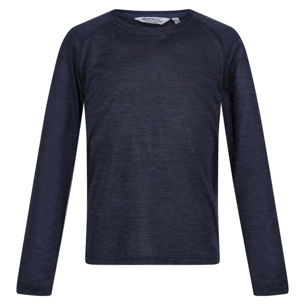 Regatta - Camiseta Burlow de Jaspeada de Manga Larga para Niños/Niñas (Azul Almirante) Regatta UTRG8233_admiralblue