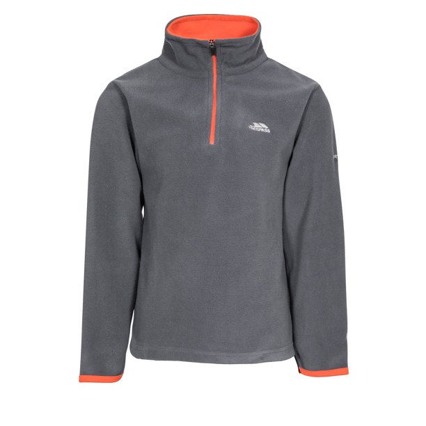 Trespass - Jersey polar con cremallera modelo Etto para niños (Carbón) Trespass UTTP3341_carbon