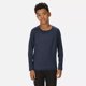 thumbnail image 5 of Regatta - Camiseta Burlow de Jaspeada de Manga Larga para Niños/Niñas (Azul Almirante) Regatta UTRG8233_admiralblue, 5 of 6