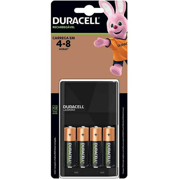 Pila Recargable Duracell AA Piezas más Cargador Bodega