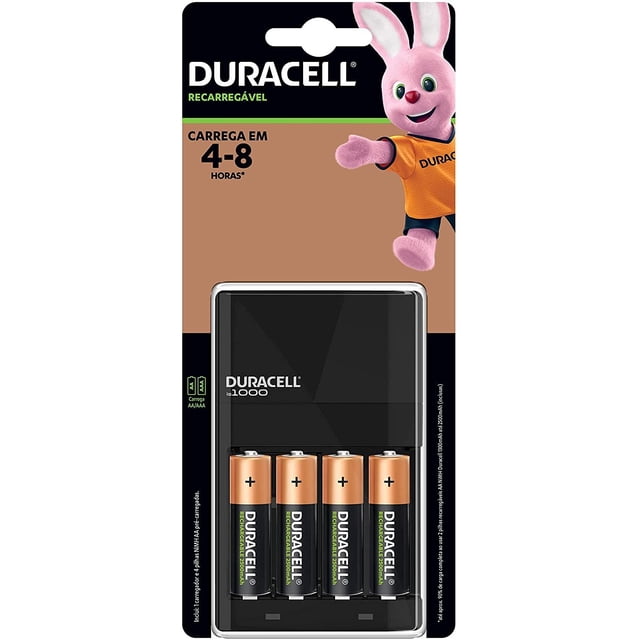 Pila Recargable Duracell AA 4 Piezas más 1 Cargador