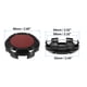 thumbnail image 5 of 66mm Diámetro 6 Clips Auto Rueda Neumático Centro Cubo Tapas Cubierta Negro - 4uds Unique Bargains tapas centrales de ruedas automotrices, 5 of 5