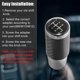 thumbnail image 5 of 1 Juego de perilla de cambio modificada para coche de aluminio Universal con patrón de 6 velocidades con 3 adaptadores M8 M10 M12 tono plateado Unique Bargains perillas de cambio de marchas, 5 of 7