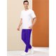 thumbnail image 4 of Lars Amadeus Pantalones a rayas de negocios para hombre Pantalones de vestir ajustados con cordón de bloque de color Azul XL Unique Bargains Pantalones, 4 of 6