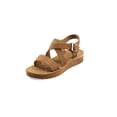 thumbnail image 1 of Sandalia De Piso Con Corte Cruzado Color Camel Mundo Terra 020217, 1 of 1