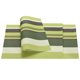 thumbnail image 1 of Individuales Manteles 450x300mm 6uds PVC Mesa Lavable Tejido Individual Mantel, Raya Verde Unique Bargains manteles individuales, 1 of 5